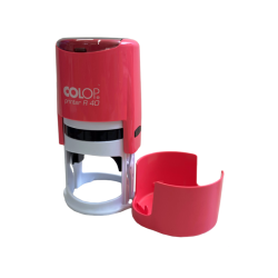 Colop Printer R 40 с защитной крышкой — неоновый розовый